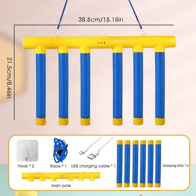 Jeu de Challenge de Bâtons Tombants pour Enfants Bâton Jouet d'Attraper Entraînement Capacité de Réaction Éducatif Jouet Interactif Parent-Enfant Sports Sans Contrôleur
