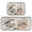 Beautiful Birds Sitting on Branches, variant on 2-Piece Kitchen Mat Set Non Slip Washable Floor Mats Decorative Rugs for Kitchen Sink Laundry Gift Box and Mushroom Pattern
