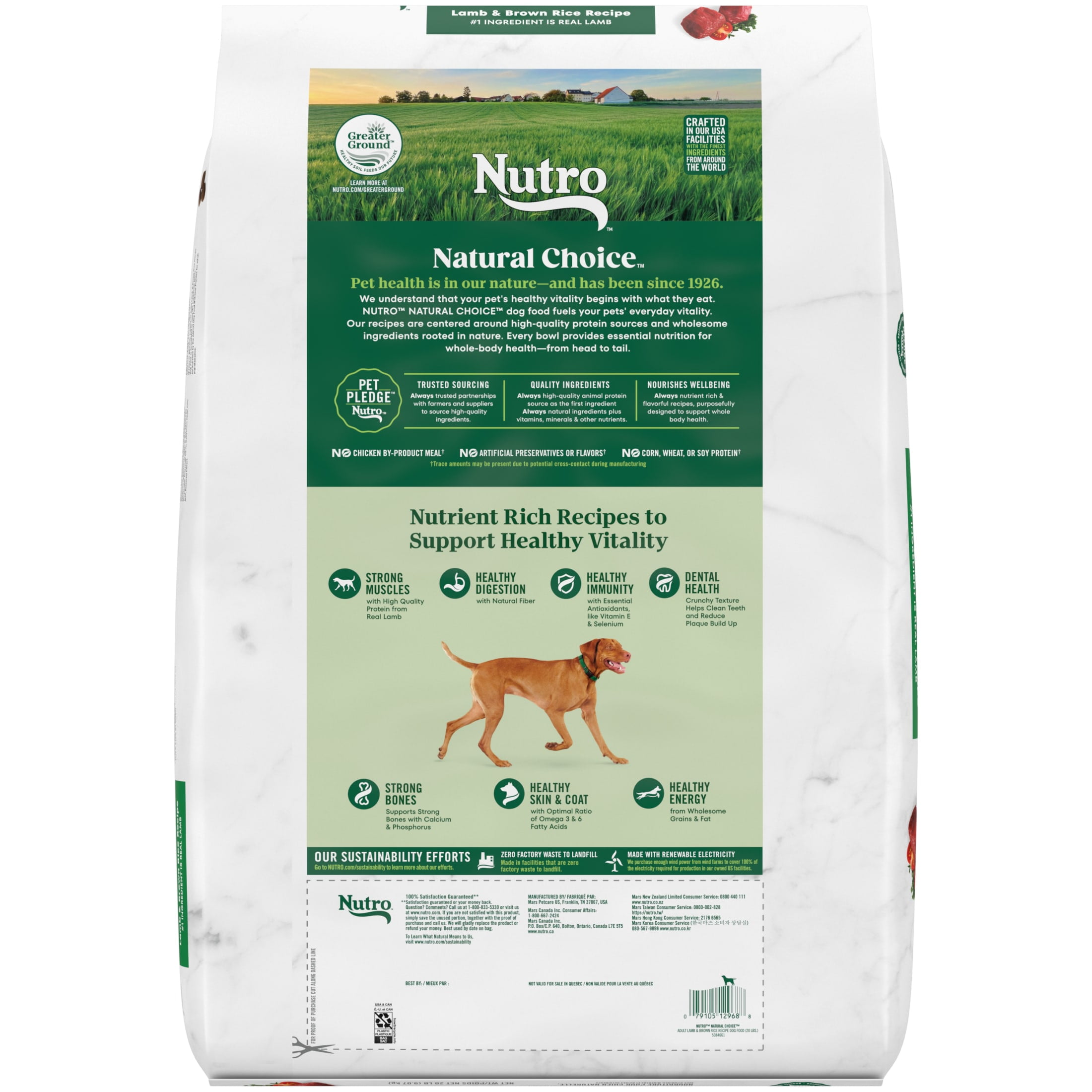 Nutro Natural Choice Adult Dry Dog Food, Lamb And Brown Rice