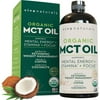 Organic MCT Oil for Morning Coffee - Best MCT Oil Keto Supplement for Sustained Energy, Paleo Diet Certified, 32 fl oz