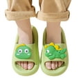 thumbnail image 5 of lnmuld Kids Cute 3D Dinosaur Slides Non Slip Open Toe Summer Slippers for Toddlers Boys Girls Size:12-12.5 Years, 5 of 5