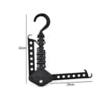thumbnail image 4 of Perchero plegable con dos perchas para ropa, organizador de abrigos y armario plegable, 4 of 5