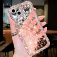 thumbnail image 4 of Gift compatible iPhone 15 Case TPU Phone Cover Resin Rhinestones Decor Cell Phone Shell, 4 of 5