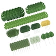 thumbnail image 1 of Bearachild 70 piezas, 10 tipos de hojas de palma artificiales, plantas de imitación, decoración de , decoraciones, fiesta, jungla, bosque, Decoración del hogar, 1 of 6