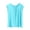 Sky Blue, variant on HVOBTTY Women's Summer Soft Breathable Short Sleeve Pajama Top Print Loose Comfortable Sleepwear Top Yellow, XXL