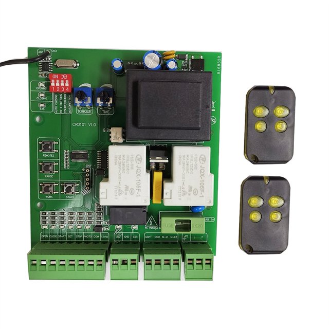 Universal Version Of Sliding Gate Motor Opener Motherboard Replaced Circuit Board Can Match 433.92Mhz Rolling Code Remote ,Ultra-Quiet Operation