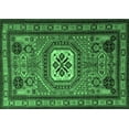 thumbnail image 1 of Ahgly Company Indoor Rectangle Persian Emerald Green Traditional Area Rugs, 6' x 9', 1 of 4
