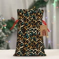 thumbnail image 5 of Naloa Teal Leopard Drawstring Christmas Bags, 3D Xmas Gift Bags, Christmas Wrapping Bags, Xmas Goodie Bags, Treat Pouch Bags, Party Favor Bags-Medium, 5 of 9