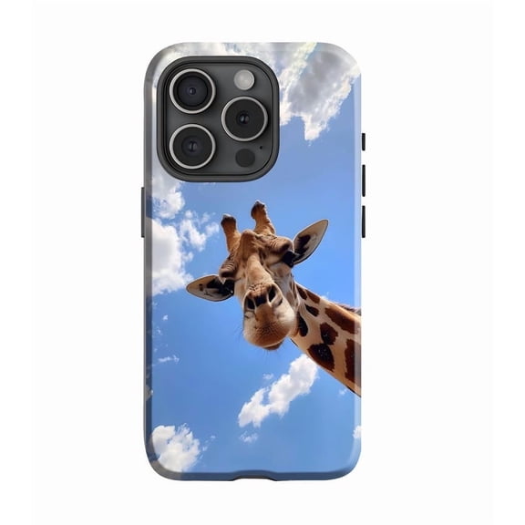 Cute Giraffe Safari Family Wildlife Animal Mother Baby G320 Compatible Phone Case for iPhone 17, 16, 15, 14, 13, 12, and 11 Pro Max