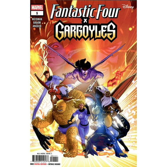 Fantastic Four/Gargoyles #1 VF ; Marvel Comic Book