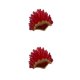 thumbnail image 1 of Advancent Large Feather Headdress Head Accessories Stage Fancy Cosplay Dress Rojo 50x23 cm 2Conjunto, 1 of 6