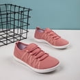 thumbnail image 4 of DLWKIPV Breathable Knit Sneakers for Women - Lightweight Lace-Up Comfort Shoes for Daily Walking & Casual Wear(PINK,8), 4 of 6