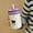Purple Apple Cat, variant on Simple And Cute Little Cat Desktop Insulated Vacuum Cup, High-End Exquisite Portable Small Water Cup, Aesthetically Pleasing Mug, Perfect Gift for Occasions Like Valentine's Day And Mother'S Day.