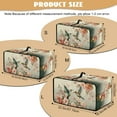 thumbnail image 2 of ZIATUBLES Hummingbird Peony Print Toaster Oven Cover Anti Scratch Kitchen Countertop Appliance Protector Cover Dust Case Machine Washable Home Organization, 18.5" x 14.5" x 9", 2 of 8