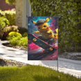 thumbnail image 4 of Bandera de jardín de temporada de Po-Ke-Mon, bandera de patio de doble cara, bandera navideña para decoraciones navideñas al aire libre, 4 of 8