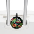 thumbnail image 3 of Chameleon Set of 2pcs PU Leather Round Suitcase Tags with Privacy Cover and Name ID Tag - Ideal for Travel Luggage, Handbags, Backpacks, School Bags, 3 of 6