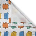 thumbnail image 3 of Ambesonne Mid-Century Modern Kitchen Curtains, Sketch Armchairs, 55"x39", Blue Mustard Orange, 3 of 3