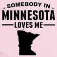 thumbnail image 2 of CafePress - Somebody In Minnesota Loves Me Body Suit - Baby Light Bodysuit, Size Newborn - 24 Months, 2 of 4