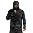 thumbnail image 2 of XINPING Sun Shirts for Men UPF 50+ Sun Protective Cropped Hooded Pullover, Summer Lightweight Breathable Loose Fit Design, UV Protection Coat, 2 of 4
