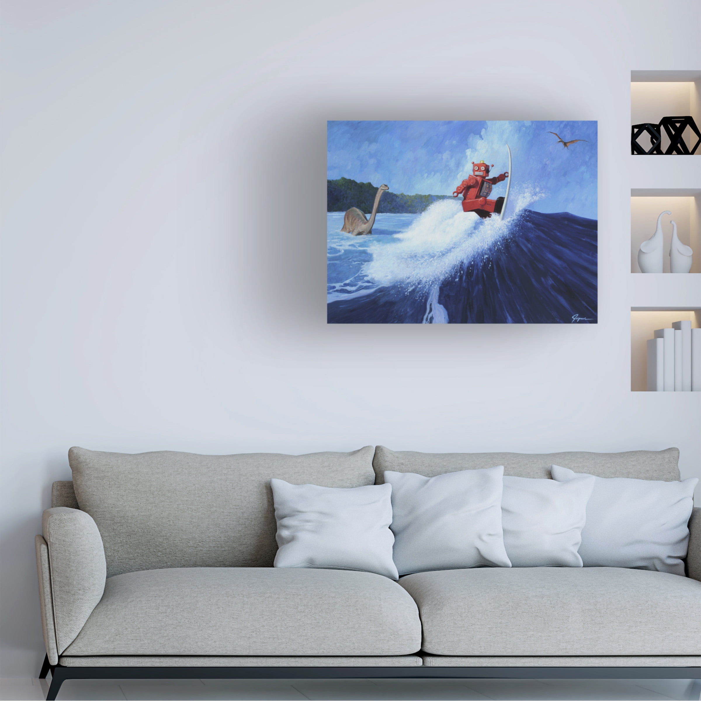 Eric Joyner 'Surfs Up' Canvas Art