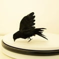 thumbnail image 4 of EFINNY Halloween Black Plastic Feathered Raven Crow Bird Decoration, 4 of 6