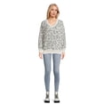 thumbnail image 4 of Dreamers By Debut Women's Oversized Tunic V Neck Sweater, Midweight, 4 of 5