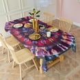 thumbnail image 3 of Colorful Tie Dye Pattern Rectangle Tablecloth 60"x120",Waterproof Polyester Rectangle Table Cloth, Wipeable Spillproof Polyester Tablecloth for Dining, Camping, Indoor and Outdoor, 3 of 6
