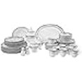 thumbnail image 3 of Lorenzo Import Victoria Ensemble de Vaisselle en Porcelaine Ondulée 57 Pcs, 3 of 4