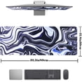 thumbnail image 3 of Large Gaming Mouse Pad Big Mouse Pad XXL Desk Pad Keyboard Mousepad with Non-Slip Base Stitched Edge for Home Office Gaming Work 31.06" x 11.8", 3 of 6