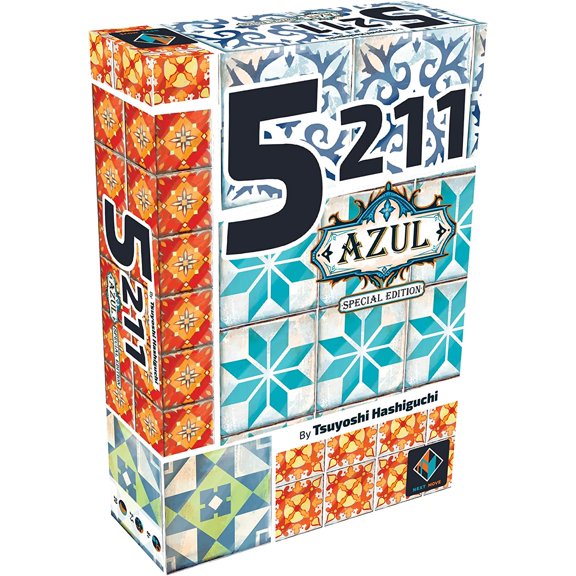 5211 Azul Edition Card Game | Fast-Playing Strategy Game