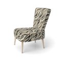 thumbnail image 3 of Designart "Timeless Elegance I" Cream Abstract Upholstered Accent Chair - Modern Arm Chair For Bedroom, 3 of 7