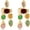 Orchard, variant on SNGIA 18K Gold Plated Dangle Earrings for Women, Multicolor Boho Statement Drop Earrings