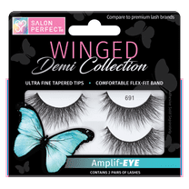 Salon Perfect Winged Lash 691, Black, 2 Pairs