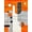 Orange, Pattern 2, variant on ODIKA 4'x6' Machine Washable Non-Slip Area Rug, Abstract Cascade of Fragmented Cubes with Bold Color Contrasts and Fluid Edges High Traffic Rug, Orange, 148825