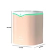 thumbnail image 3 of Humidifier, 2L Cool Warm Mist Humidifier For Bedroom Large Room, Quiet 35dB Adjustable Mist Oil Diffuser With 360 Nozzle Night Light, Pink, 3 of 6