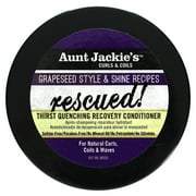 Aunt Jackie's Curls & Coils Grapeseed Rescued Thirst Quenching Recovery Conditioner, 15 oz, Clarifying