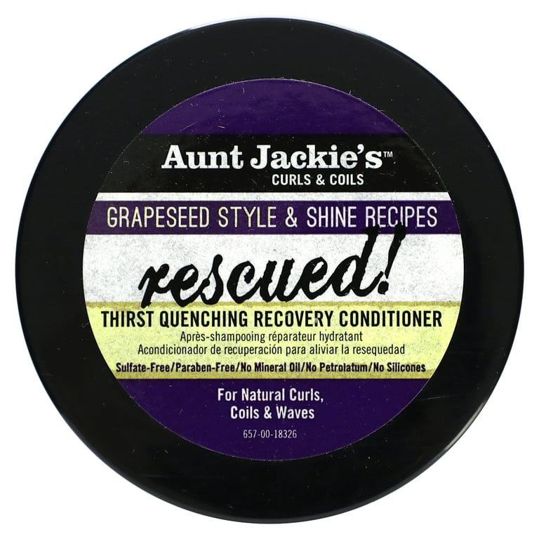 AUNT JACKIE'S Grapeseed Rescued Thirst Quenching Recovery Conditioner (15oz) AUNT JACKIE'S Grapeseed Rescued Thirst Quenching Recovery Conditioner (15oz)