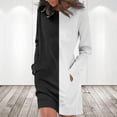 thumbnail image 2 of 2024 Fashion Casual Dress for Women O-Neck Long Sleeve Mini Dresses Loose Print Short Dress with Pockets, 2 of 5