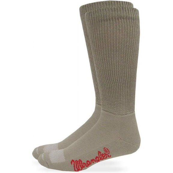 Wranglers Men's Diabetic Health Non-Binding Seamless Mid Calf Boot Crew Socks 1 Pair Pack