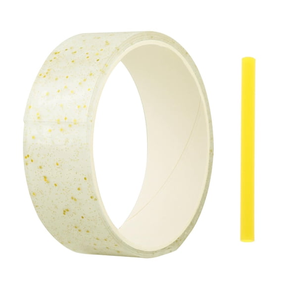 Glitter Sensory Toy Pinch Toy Making Sticky Sign Mount Tape Funny Traceless Acrylic Relaxing Handmade Ball Bubble Balloons Blowing 1mx5cmx1mm Yellow