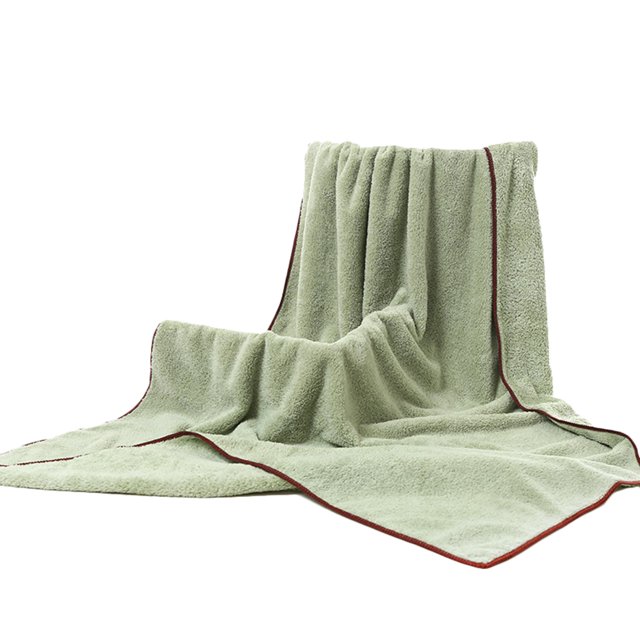 Toalla de baño de terciopelo coralino Baño Toalla de ducha de playa sólida Toalla absorbente de agua espesada grande 70x140cm tholdsy JJ25586-04