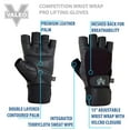 Valeo Competition Wrist Wrap Weight Lifting Gloves with AntiSlip