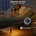 thumbnail image 5 of CHITOOMA Queen Adjustable Bed Frame + 14 Inch Gel Memory Foam Mattress, Electric Bed Frame with Massage & Wireless Remote, Graphene Fabric Cover, Pressure Relief, Mattress in a Box, 5 of 9