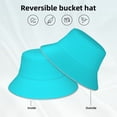 thumbnail image 5 of Gaeub Aqua Printed Double Sided Reflective Bucket Hat Foldable Sun Hat for Camping Hiking Fishing, 5 of 9
