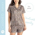 thumbnail image 5 of Hello Mello Carried Away Lounge Short Sleeve Pajama Tops, Ruff Morning Medium/Large (Women's), 5 of 8