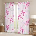 thumbnail image 2 of Homewish Cute Bow Knot Black Out Curtains for Girls, Glitter Stars Curtains Pack of 2 (42x63 Each), Colorful Bowtie Bedroom Curtains, Luxury Bedroom Decor, 2 of 6