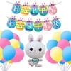 Easter Balloon Decor Rabbit Background Decoration DIY for