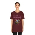 thumbnail image 4 of Good Things Are Waiting For Us Cute Rainbow Turtle Unisex Short Sleeve Tee, 4 of 8
