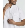 thumbnail image 5 of Real Essentials 3 Pack Men's Short-Sleeve Oxford Solid Button Down Collar Casual Shirts with Pocket (Available in Big & Tall), 5 of 6