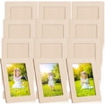 thumbnail image 5 of Kit de manualidades para pintar marcos de fotos, marcos de fotos de madera con soporte, juego de herramientas para pintar, pegatinas de Eva con purpurina y estrellas en forma de corazón para regalar,, 5 of 5